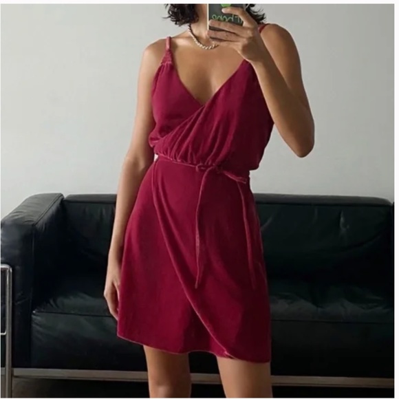 Joelle Velvet Boho Minimal Modern Farm Hipster Time Cottage Hippie Peasant Dress - Picture 1 of 5